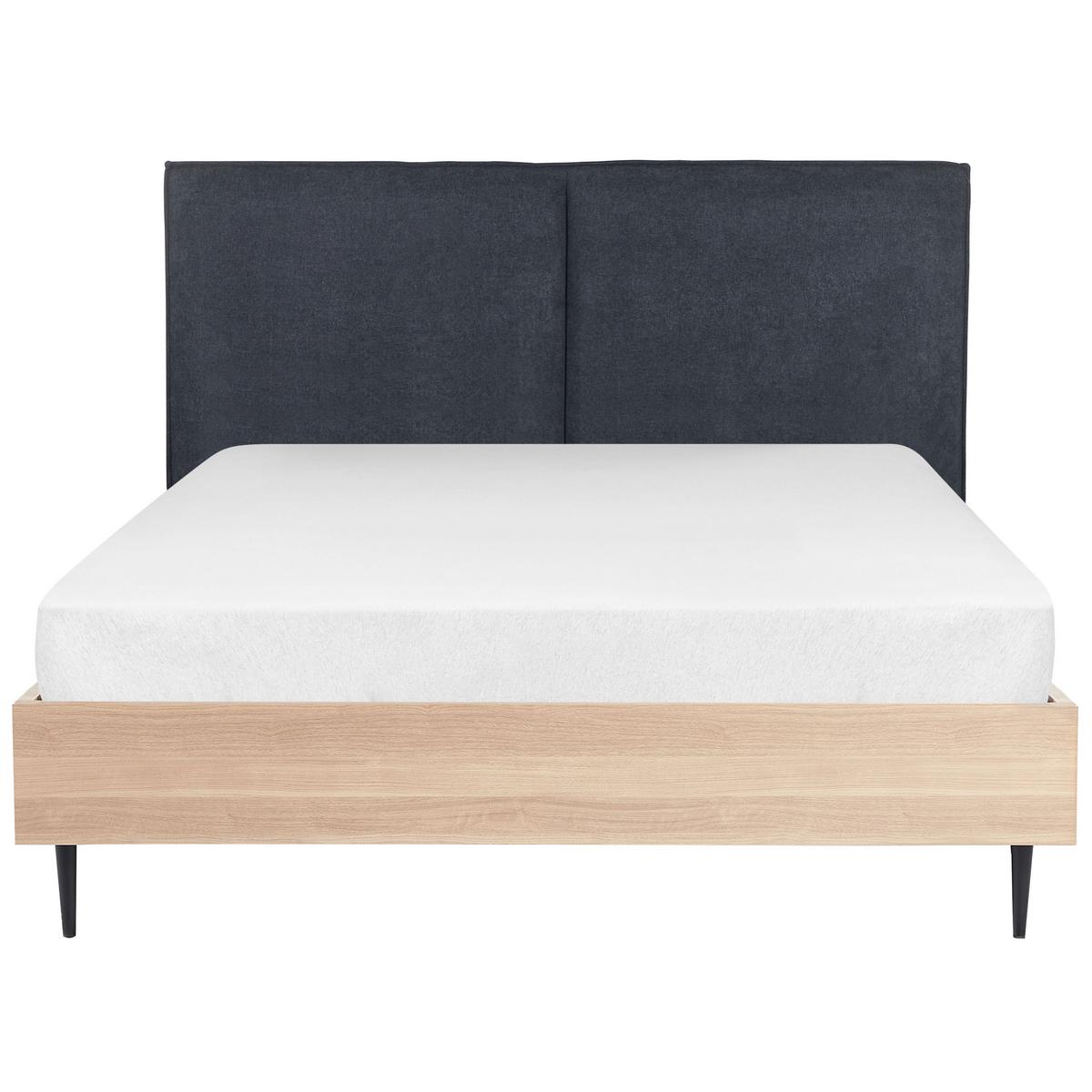BETT 140/200cm Dunkelgrau Izernore - Dunkelgrau, Textil (140/200cm) - Beliani