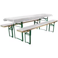 BIERBANKAUFLAGE Comfort XS 70cm Weiß (3tlg) - Weiß, Textil (70/1/220cm) - Beautissu 
