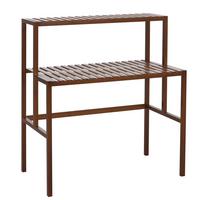 PFLANZENREGAL Braun - Braun, Holz (90/100/50cm) - MCW