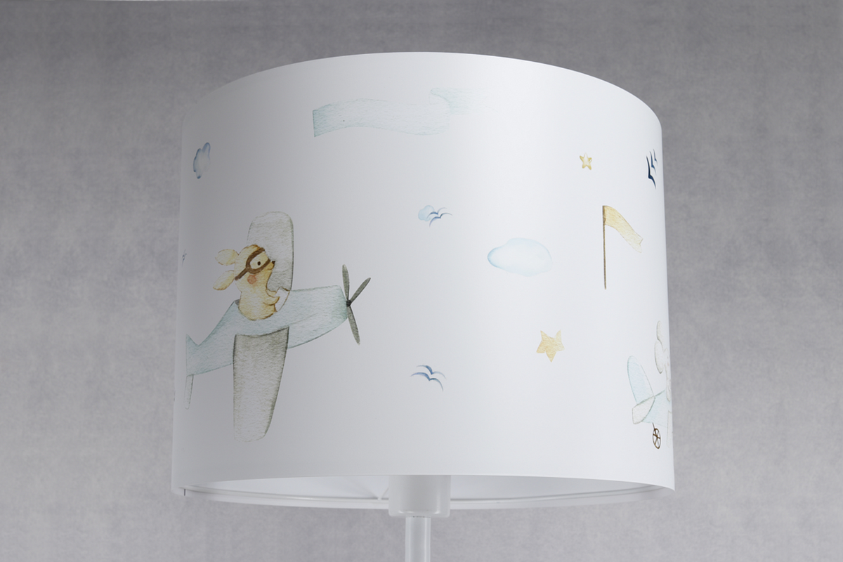 STEHLAMPE Bunt 40/30 cm - Multicolor/Weiß, Kunststoff (30/3.8/30cm) - ONZENO