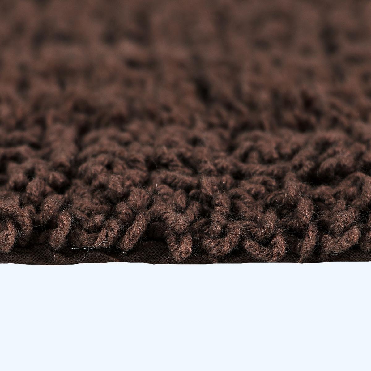 BADEMATTE 50/80 cm, 100% Baumwolle, wendbar - Braun, Textil (50/80cm) - Homescapes