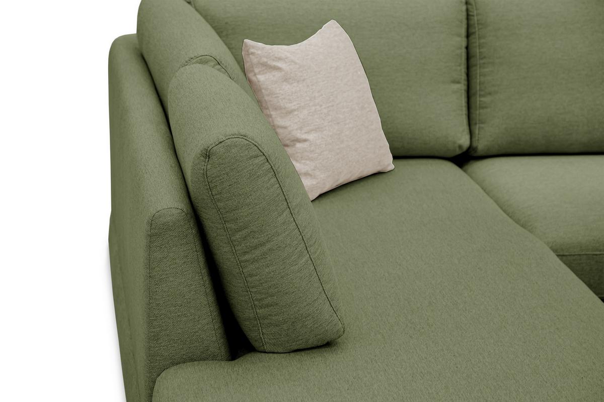 ECKSOFA OTTO 5-Sitzer, grün - Grün, Holzwerkstoff/Textil (219/279cm) - Wozimo