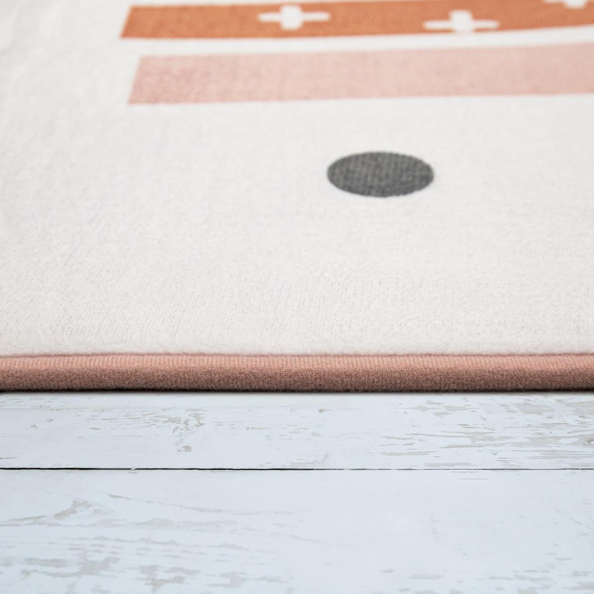 KINDERTEPPICH Waschbar, mit Regenbogen-Motiv, Creme, 155 x 230 cm - Creme, Textil (230/155cm) - KADIMA DESIGN