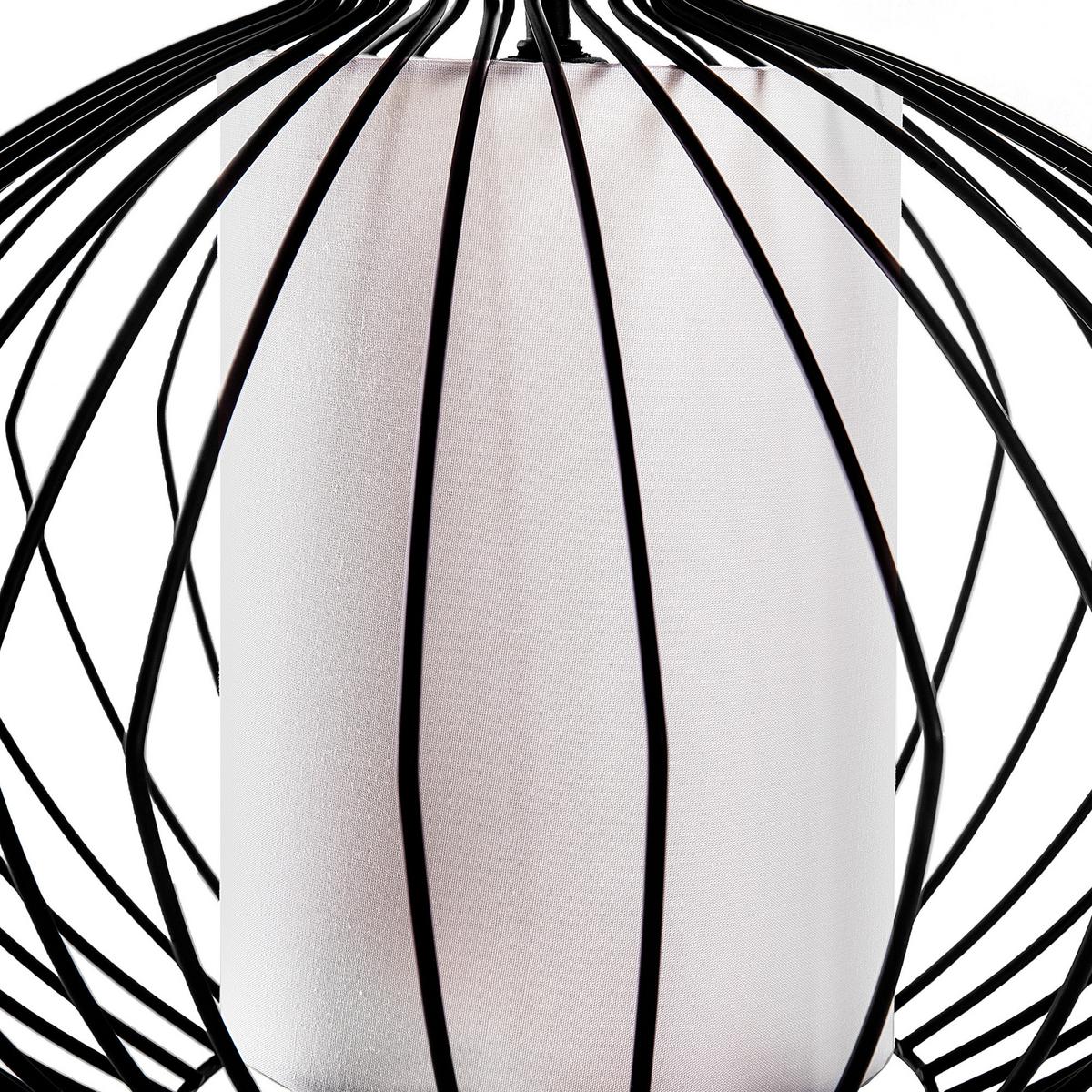 HÄNGELEUCHTE Kolva 40/40/110 cm - Schwarz, Metall (40/40/110cm) - Beliani