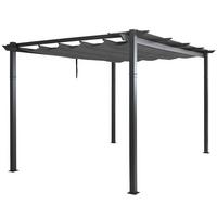 PERGOLA Anthrazit - Anthrazit, Metall (400/240/300cm) - MCW