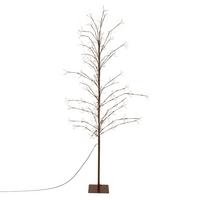 LED BAUM Outdoor Lichterbaum 180 cm Weihnachtsbeleuchtung Weihnachtsdeko 1170 LEDs Warmweiß Innen/Außen - Braun, Metall (85/180/85cm) - ECD-Germany