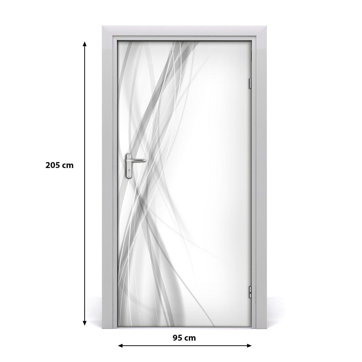 TÜRAUFKLEBER 95x205 cm Dekorativ für Türen - Hellgrau, Kunststoff (95/205/0.01cm) - TULUP