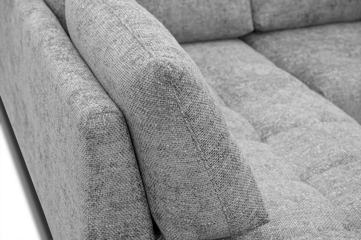 ECKSOFA SALVINI 5-Sitzer, grau - Schwarz/Grau, Holzwerkstoff/Textil (158/292cm) - Wozimo