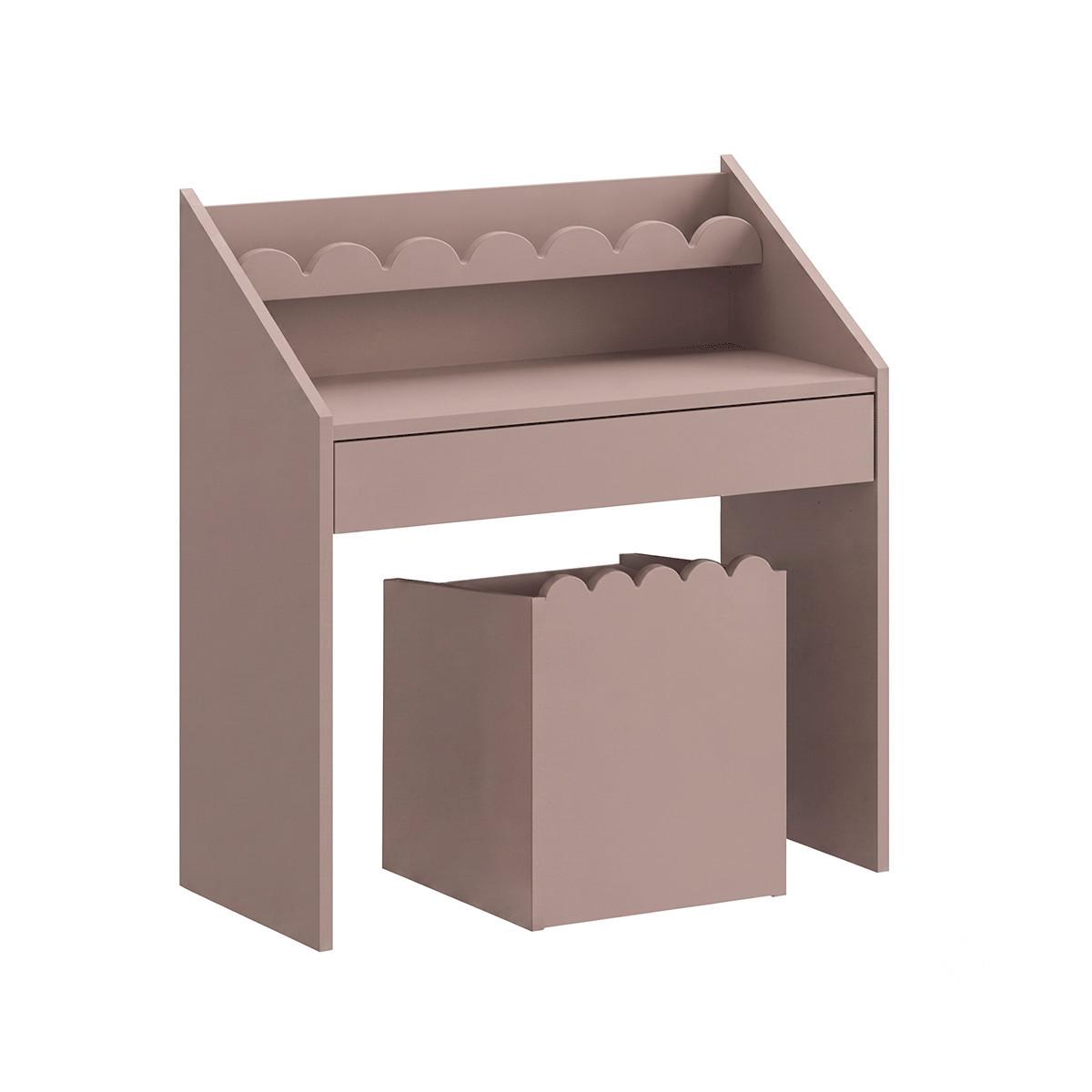 SCHREIBTISCH Book Nook Rose - Pink, Holzwerkstoff (71/76/33cm) - Petits-meubles