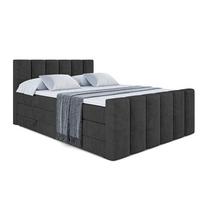 BOXSPRINGBETT BOXI1-Z KING - 180x200 - H3/H4 - Schwarz - Schwarz, Holzwerkstoff (180/200cm) - ALTDECOR