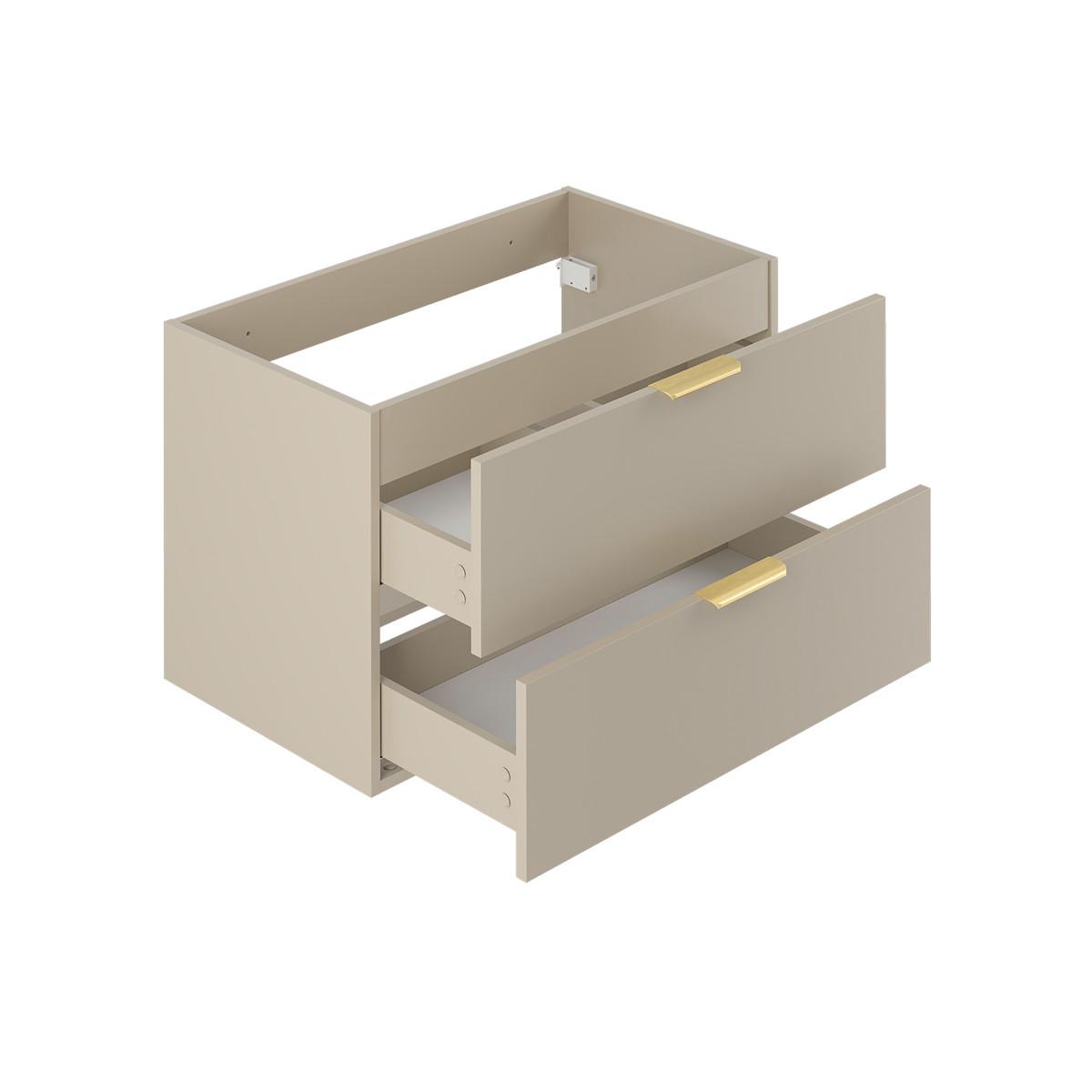 WASCHTISCH 80cm Astrid Kaschmir - Beige, Holzwerkstoff (80/50/45.8cm) - Petits-meubles