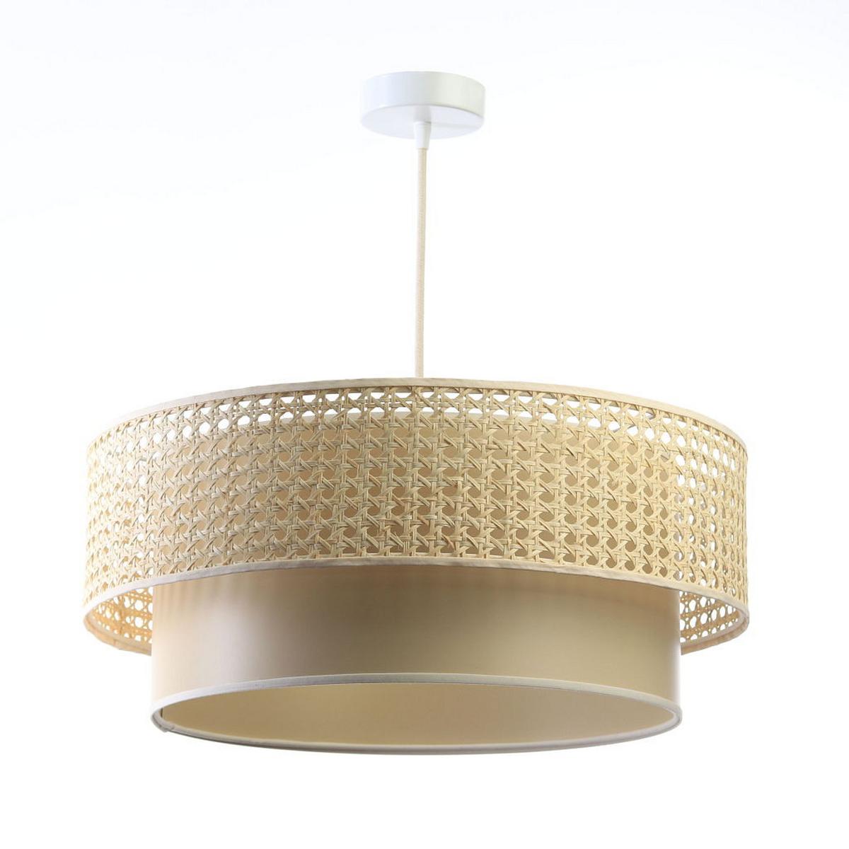 HÄNGELEUCHTE Beige 50/20 cm - Beige, Kunststoff (50/1/20cm) - ONZENO