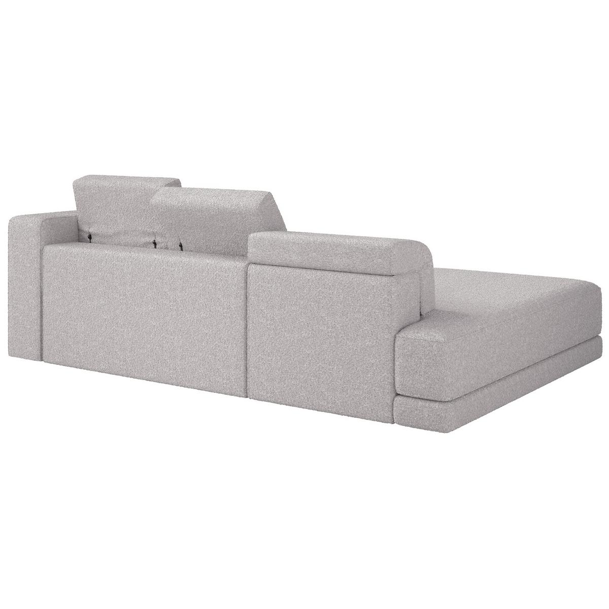 ECKSOFA Novals L-Form, 4-Sitzer, links 278 cm - Hellgrau/Schwarz, Holz/Kunststoff (278/168cm) - Selsey