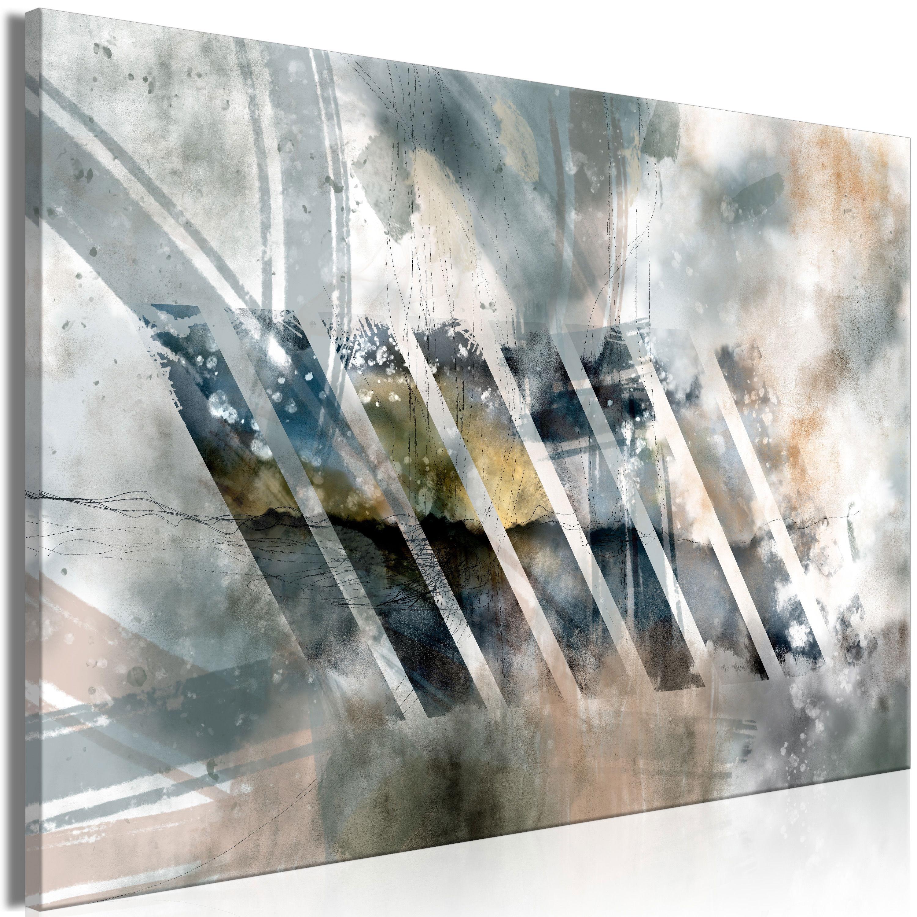 KUNSTDRUCK Grau 90/60 cm - Braun/Grau, Textil (90/60cm) - KUNSTLOFT
