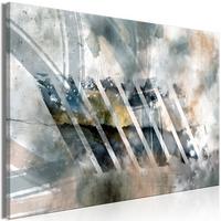 KUNSTDRUCK Grau 60/40 cm - Braun/Grau, Textil (60/40cm) - KUNSTLOFT