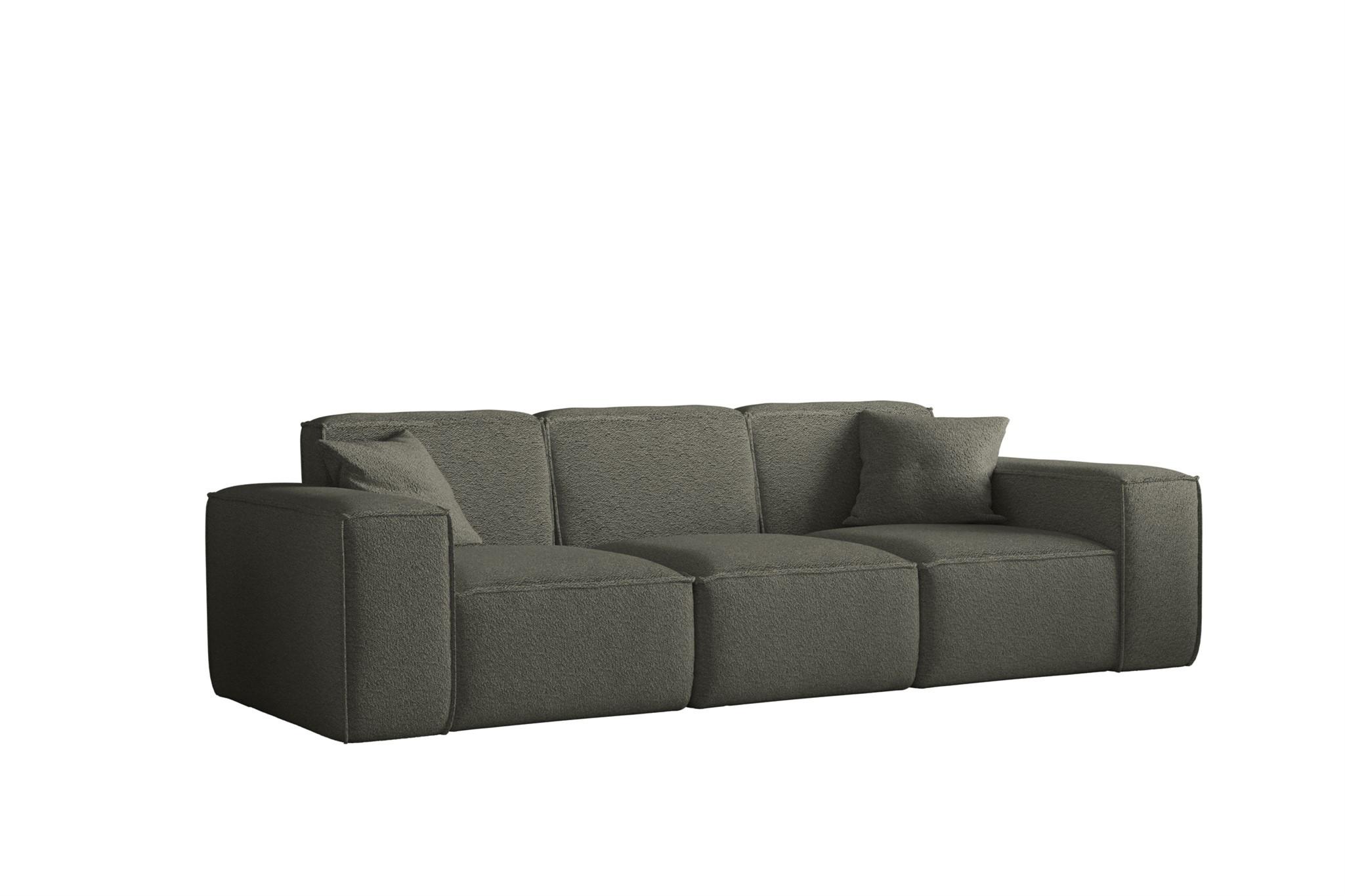 SOFA Celes Premium 3-sitzer Ascot Bukla - Jadegrün, Holzwerkstoff/Textil (225/73/88cm) - Fun Möbel