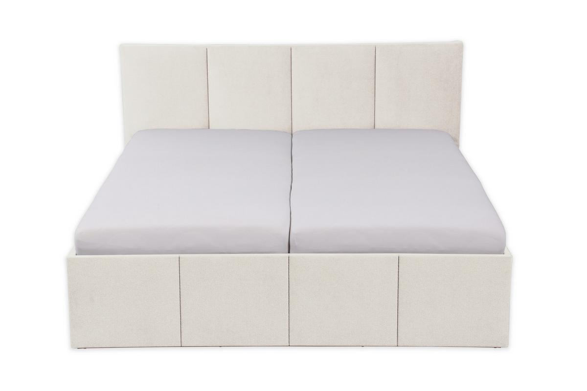 POLSTERBETT Dalas Beige 200 x 200 x 40 cm Bettkasten Mit hochwertiger Matratze H3 (bis 120 kg) und Lattenrost - Beige, Holz (200/200cm) - Halmon Schlafkomfort Betten 
