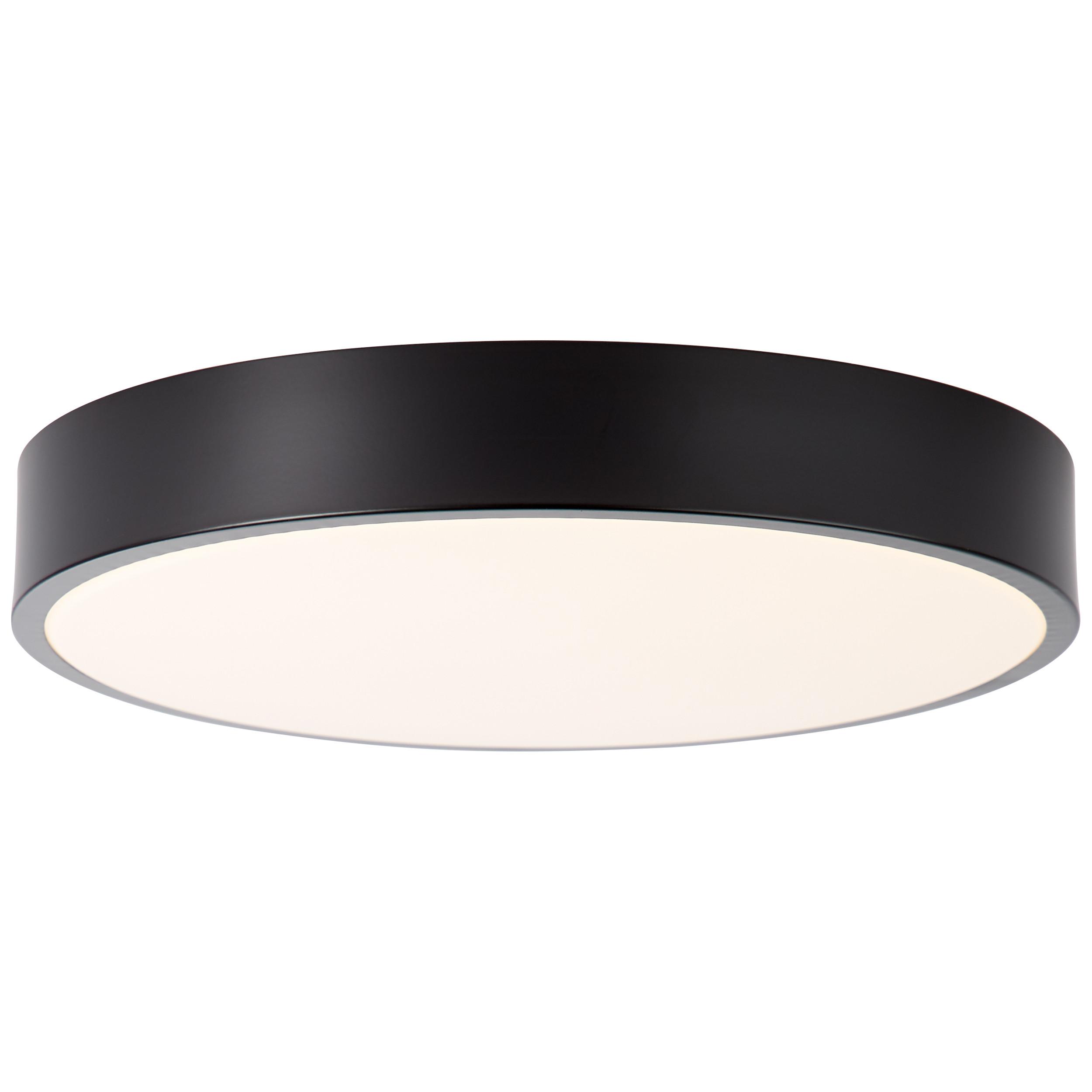 DECKENLEUCHTE Slimline G80569A76 - Schwarz, Metall (33/33/6.5cm) - Brilliant