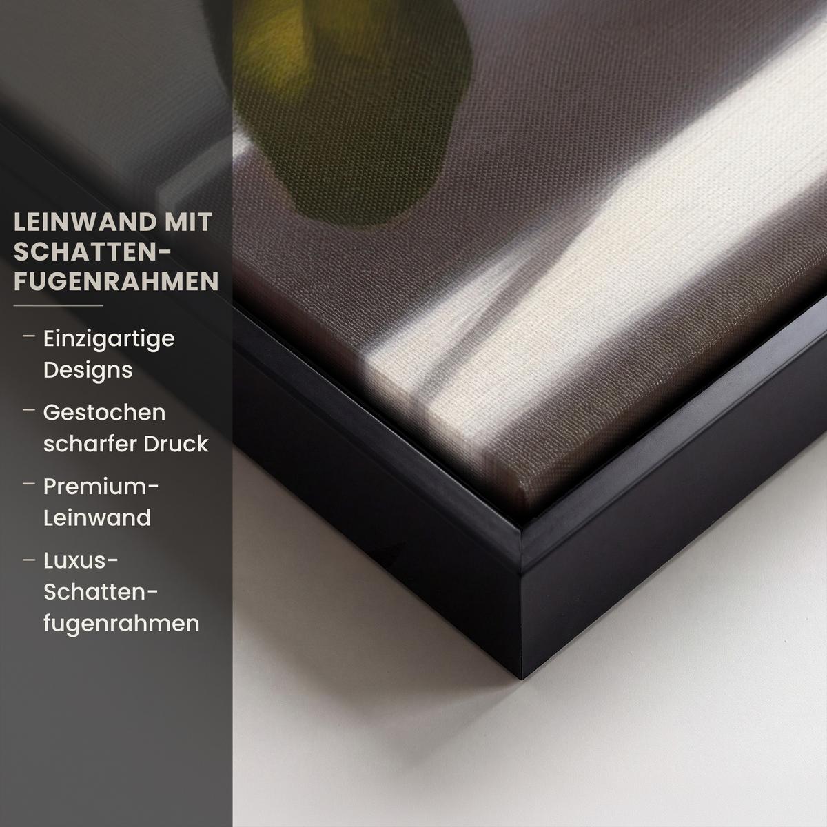 LEINWAND Bilder mit Rahmen - Zitronen - Stilleben - Gelb - 50x70 - Gelb, Textil (50/70cm) - MuchoWow