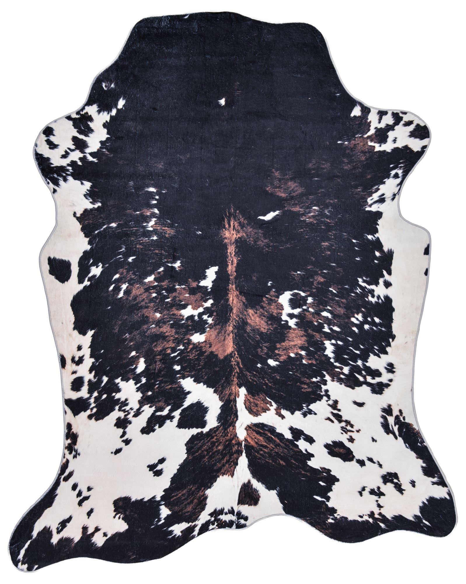 KUNSTFELL-TEPPICH Emilia 170x220 cm - Schwarz, Textil (170/220cm) - Gino Falcone