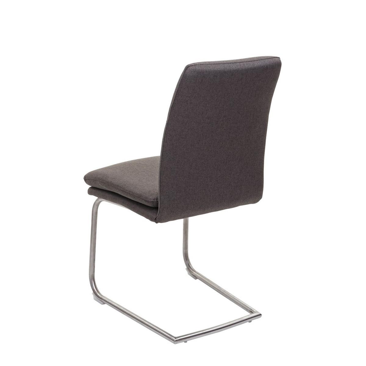 ESSZIMMERSTUHL Grau 2er-Set - Graubraun/Grau, Textil (47/92/57cm) - MCW