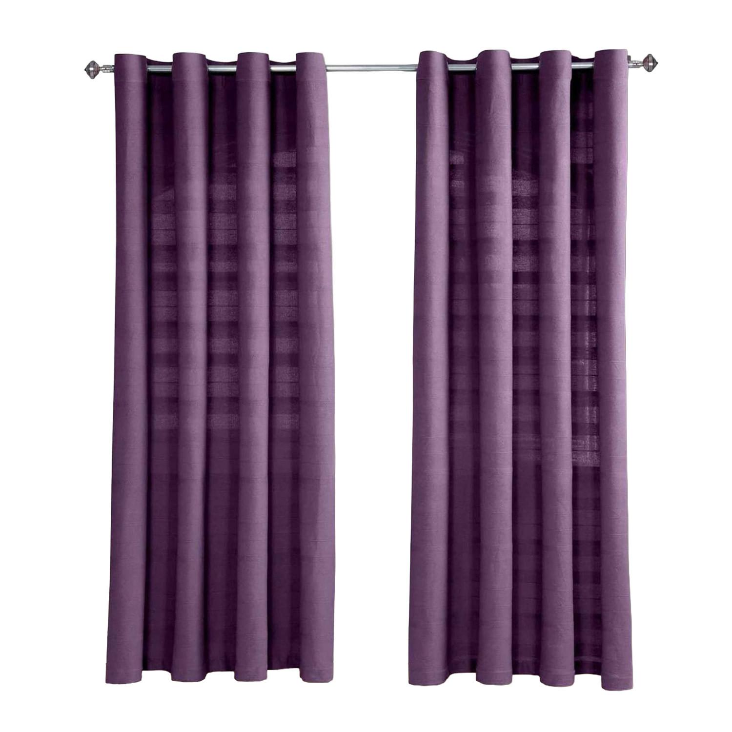 ÖSENVORHANG Rajput blickdicht 2er-Set, 167/182 cm - Lila, Textil (167/182cm) - Homescapes