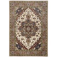 HANDTUFTTEPPICH Royal Heriz 70x140 cm - Creme, Textil (70/140cm) - THEKO