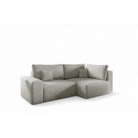 ECKSOFA Arona Mit Schlaffunktion - Hellgrau, Holzwerkstoff/Textil (253/148cm) - Fun Möbel