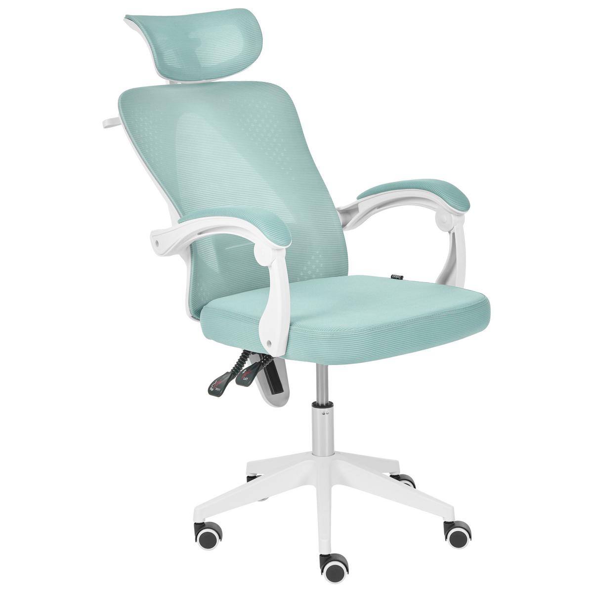 BÜROSTUHL Mintgrün Seranev - Mintgrün, Textil (60/115/60cm) - Beliani