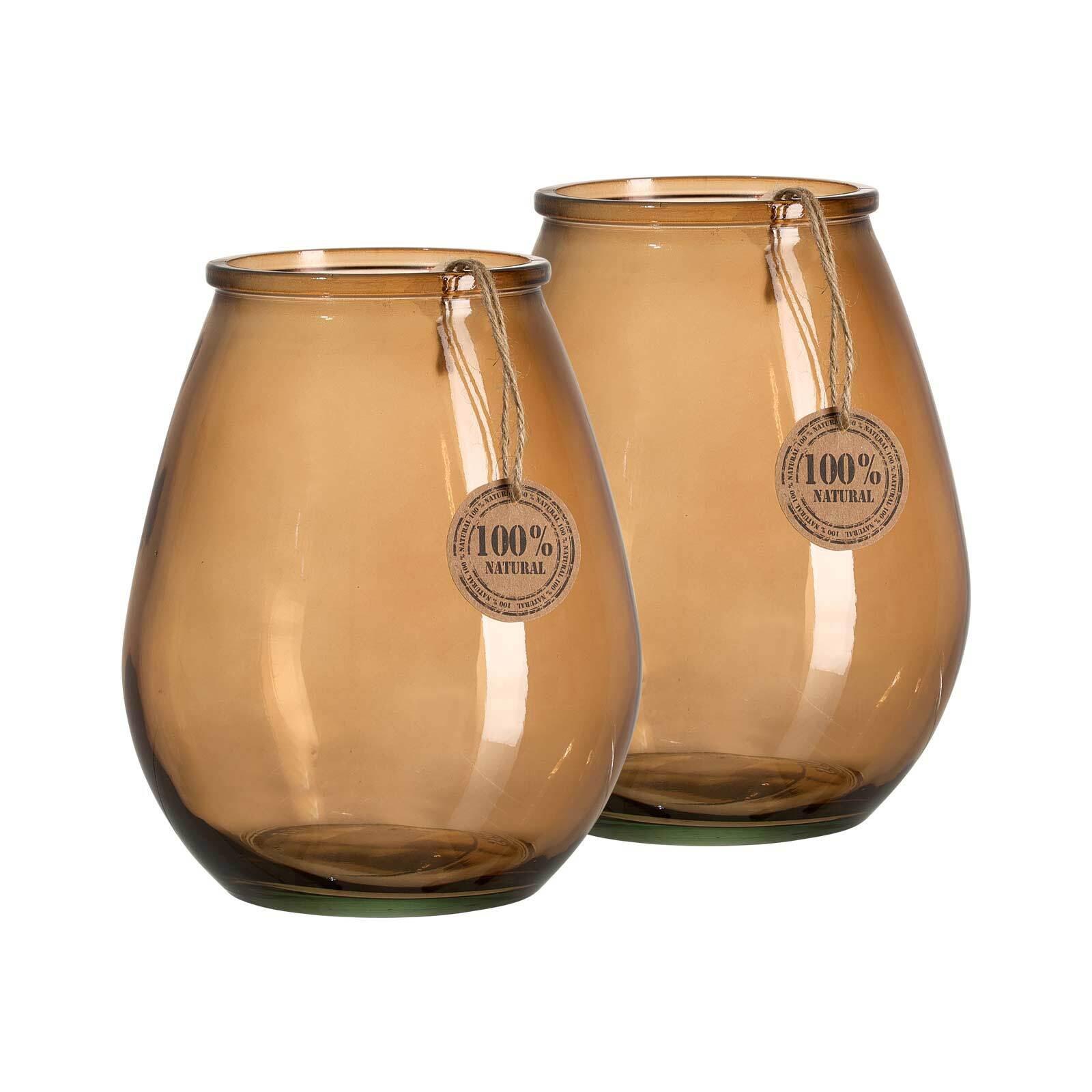 WINDLICHTER Marokko 23,5 cm 2er Set - Braun, Glas (18/23.5/18cm) - Ritzenhoff Breker