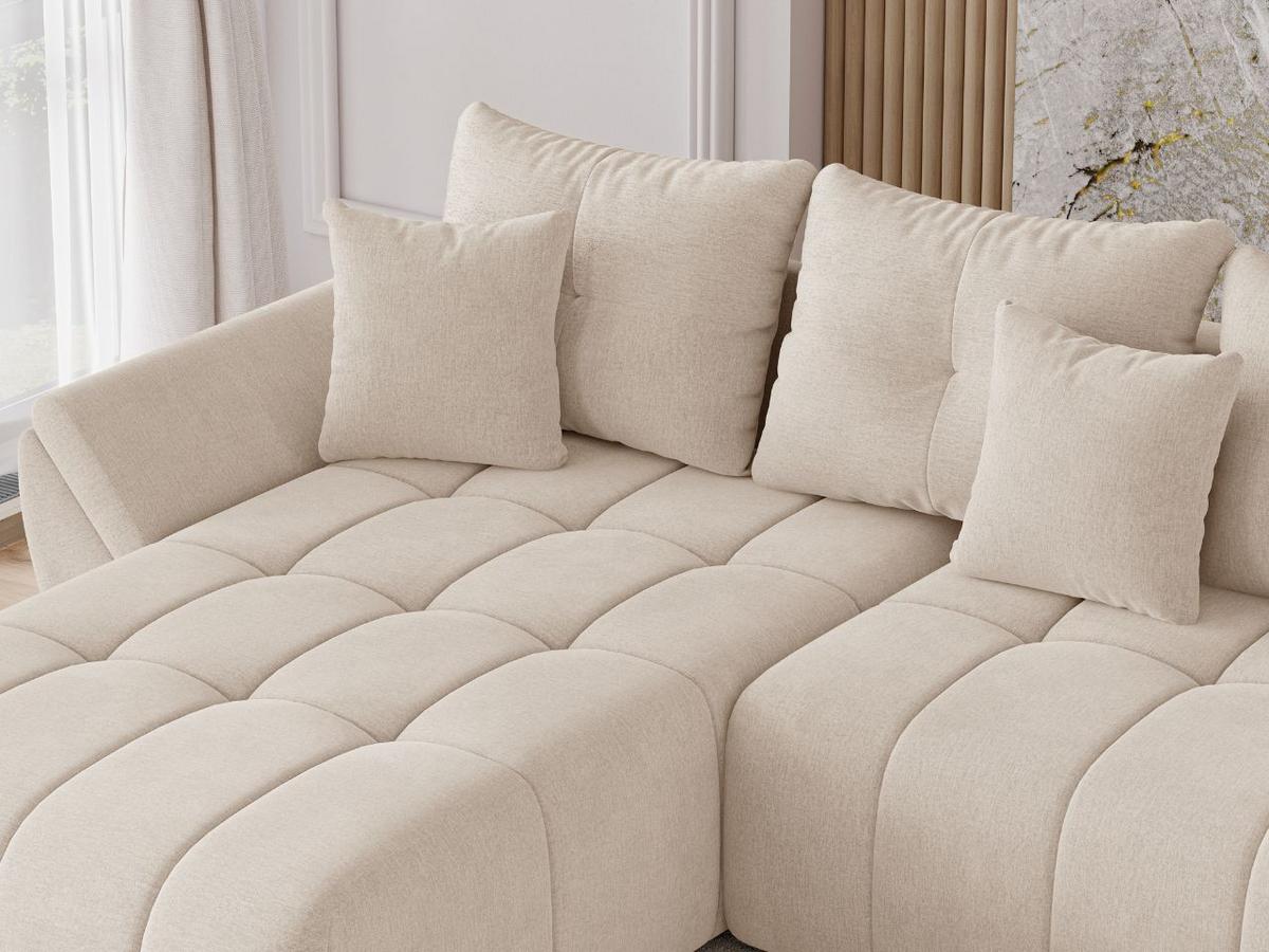 ECKSOFA Decor U Beige - Beige, Holz/Textil (381/192cm) - Graingold