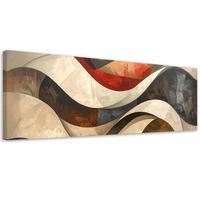 LEINWANDBILD 3D und geometrisch 120x40cm - Beige, Textil (120/40cm) - Feeby