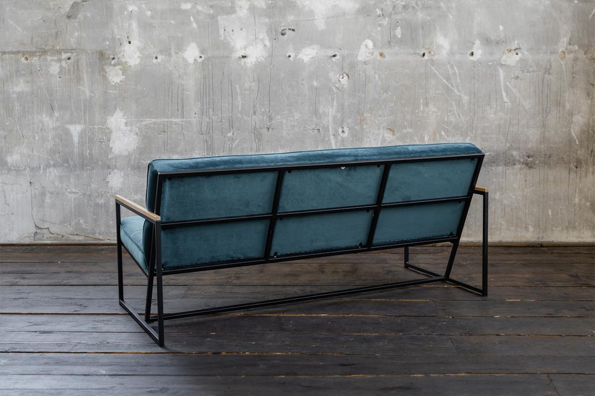 POLSTERBANK ARLY Petrol Velvet - Petrol, Textil (173/80/77cm) - KAWOLA