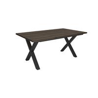 ESSTISCH, Dunkler Eiche, 167/90/74 cm - Dunkelbraun/Schwarz, Holzwerkstoff (167/90/74cm) - Skraut Home