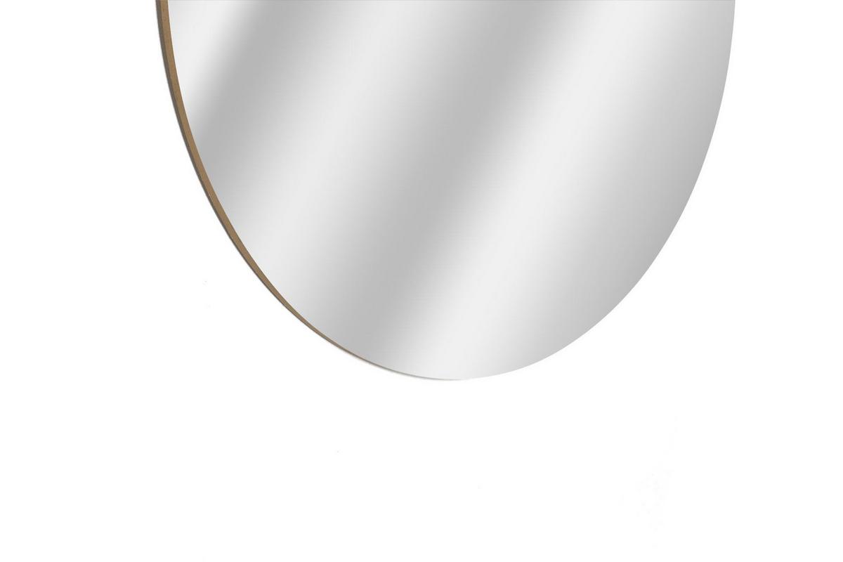WANDSPIEGEL Braun 83,82/76,2 cm - Braun, Leder (8/76.2/1cm) - KUNSTLOFT