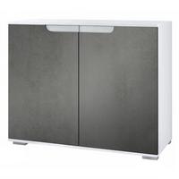 KOMMODE Sylt Beton Dunkel Optik - Dunkelgrau, Holzwerkstoff (92.5/75.5/35cm) - Vladon