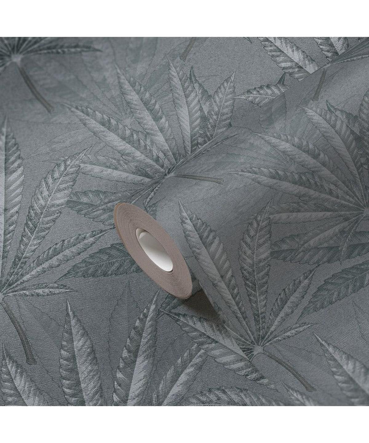 VLIESTAPETE Grau 53/1005 cm - Grau, Textil (53/1cm) - KUNSTLOFT