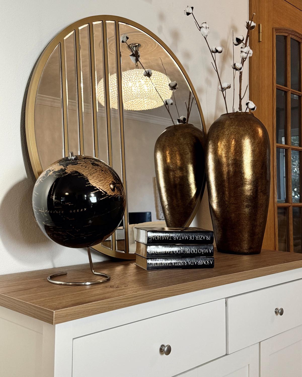 SIDEBOARD mit 3 Türen Cremeweiß Atoca - Creme, Holzwerkstoff (113/81/39cm) - Beliani