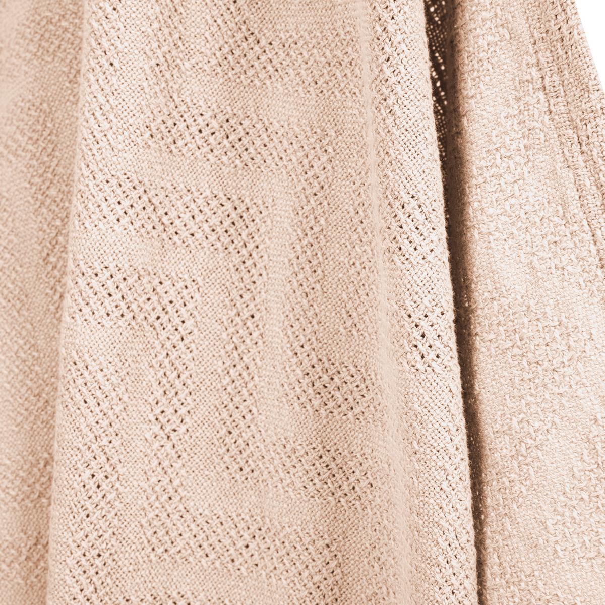 DECKE IN STRICKOPTIK 80 x 80 cm Frosty Almond- Beige - Beige, Textil (80/80cm) - Roba