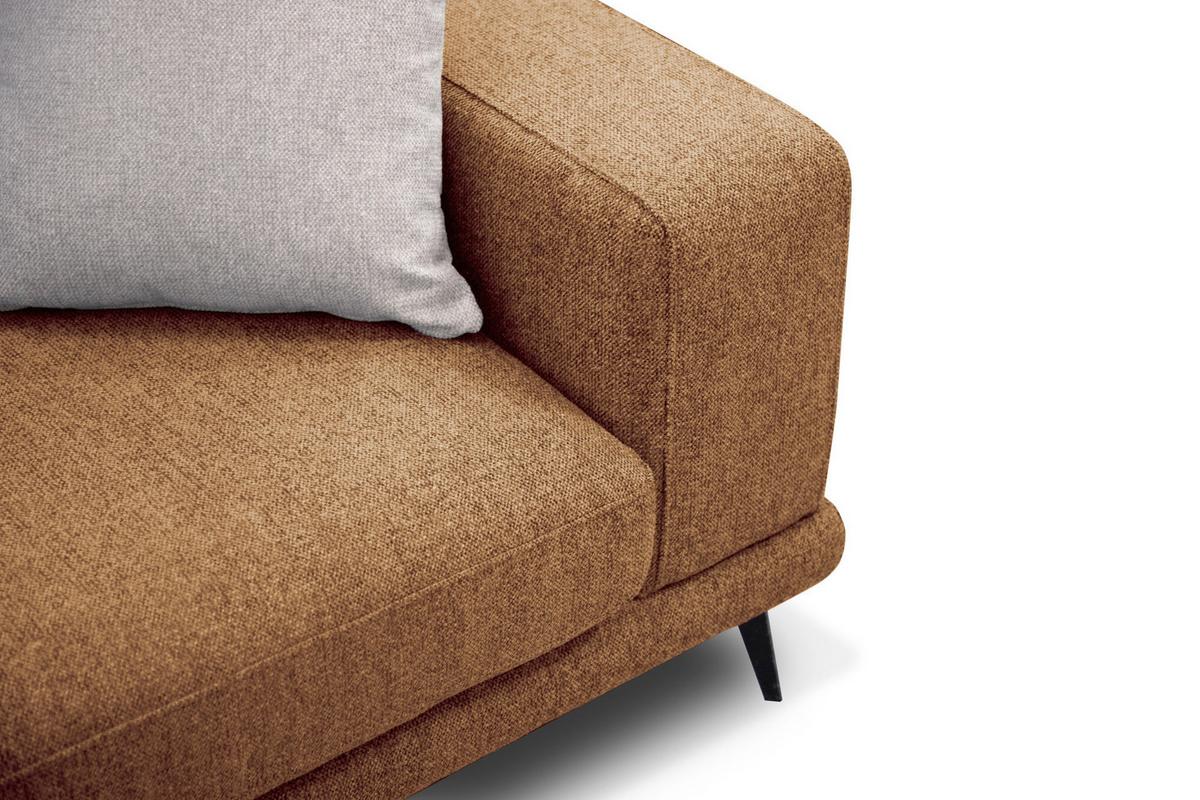 ECKSOFA MEDIOLANE 5-Sitzer, orange - Orange, Holzwerkstoff/Textil (219/282cm) - Wozimo