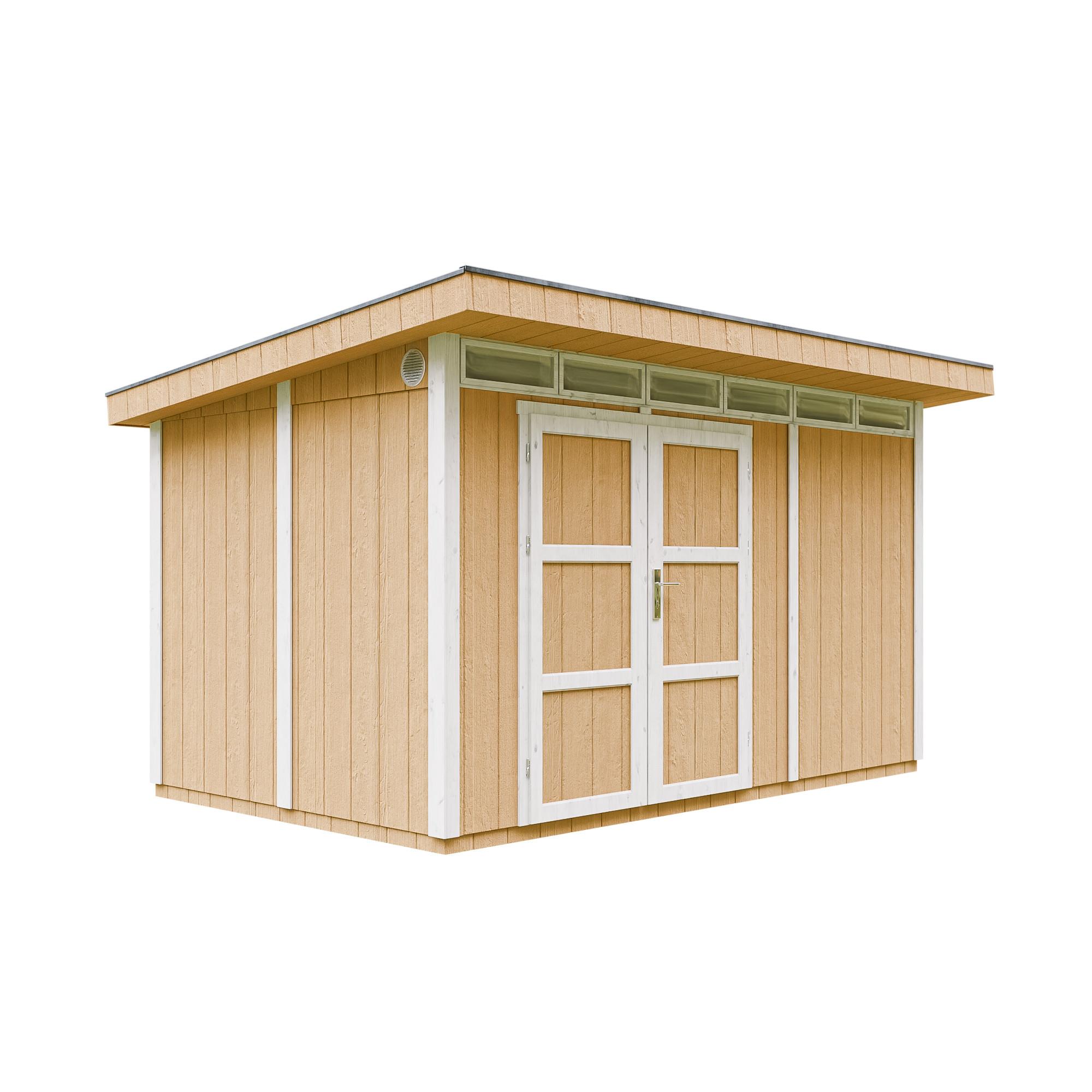 HOLZ-GARTENHAUS basis LP SmartSide 8,7m² mit B411xL279xH239 cm - M904A - HARVEST HONEY - Beige, Holz (412/237/279cm) - Timbela