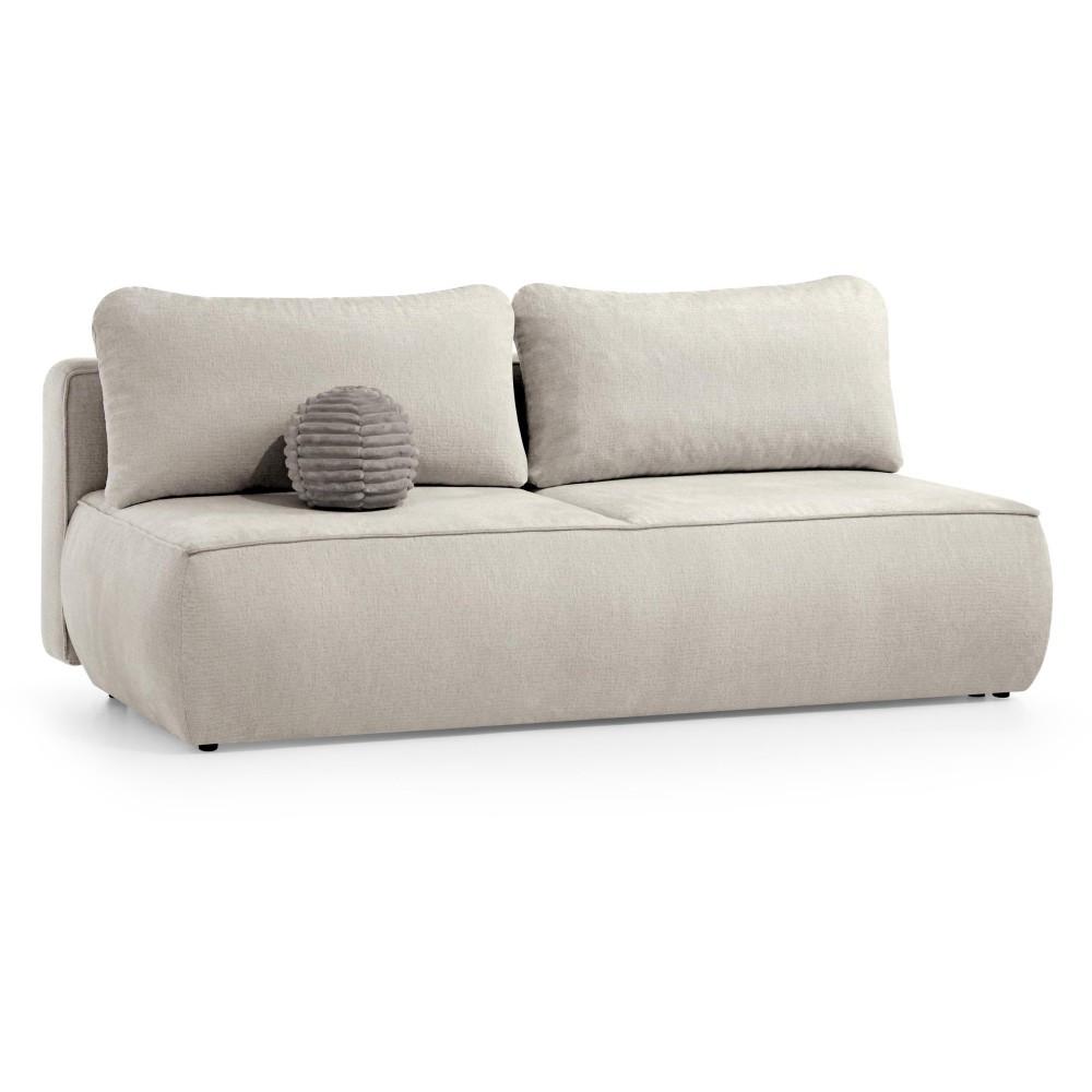SCHLAFSOFA Darling 2-Sitzer, mit Bettkasten, Cappuccino - Cappuccino, Textil (210/92/100cm) - Beautysofa