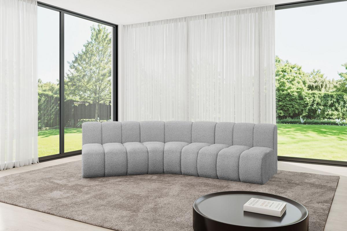 ECKSOFA modulares Sofa Montra-L1 - 290x174x70 cm Hellgrau - Hellgrau, Holzwerkstoff/Textil (290/174cm) - ALTDECOR