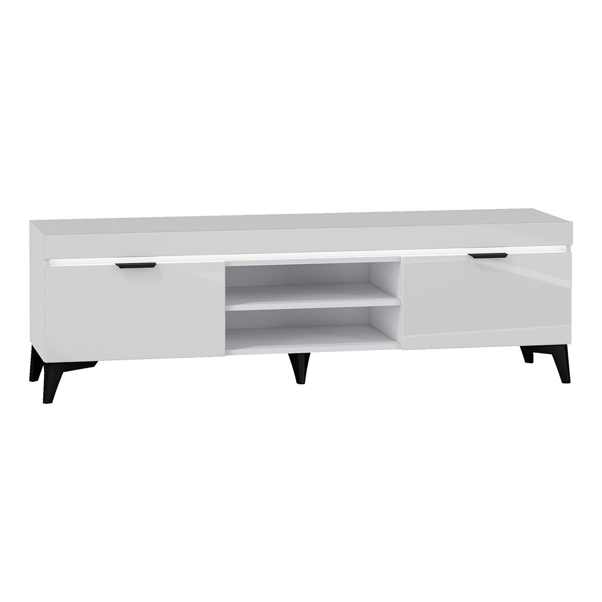 TV-MÖBEL Ruben Weiß - Weiß, Holzwerkstoff (157/48/40cm) - Petits-meubles