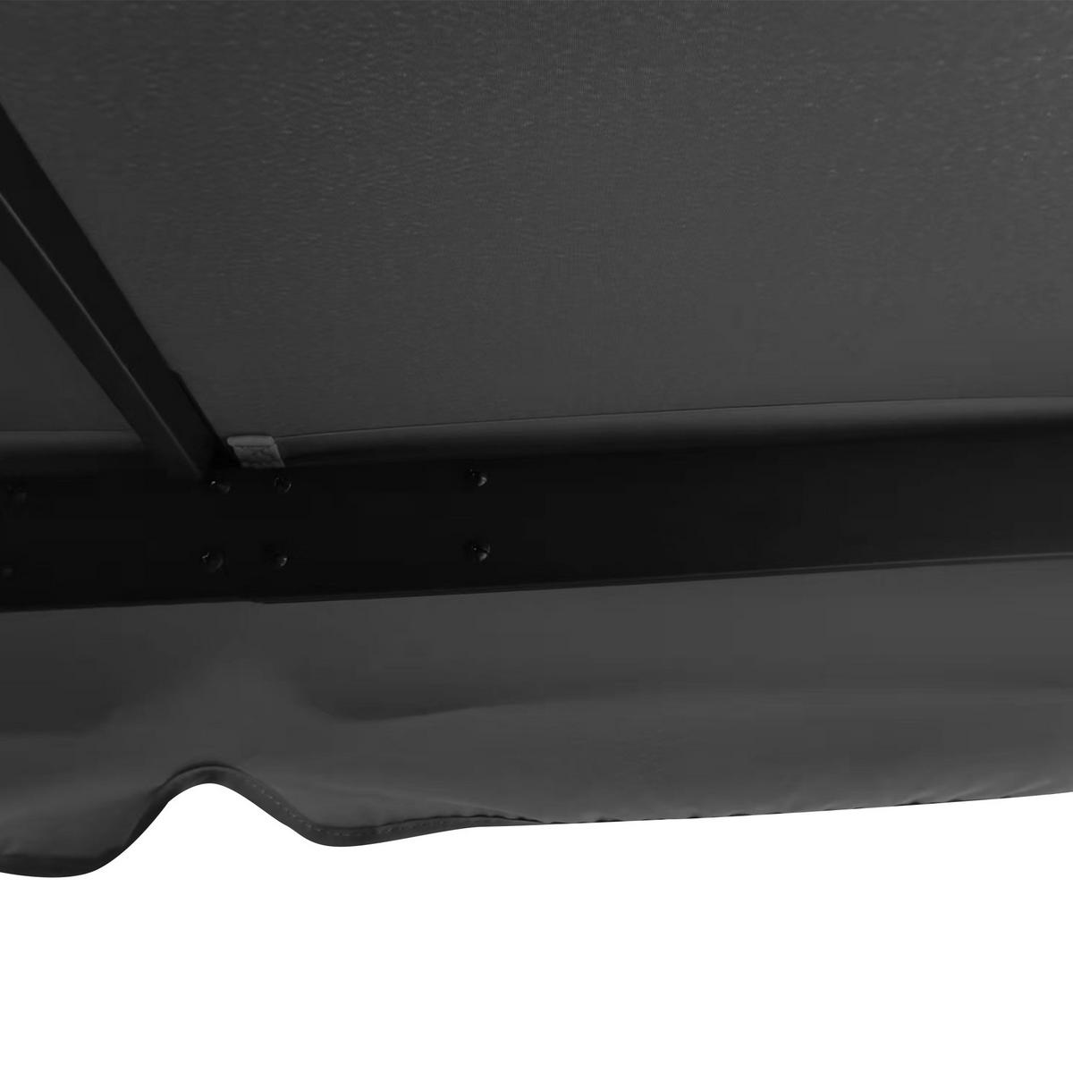 PAVILLON, Dunkelgrau, Aluminium, Metall, Polyester - Dunkelgrau, Metall (2.96/2.65/2.96cm) - Outsunny