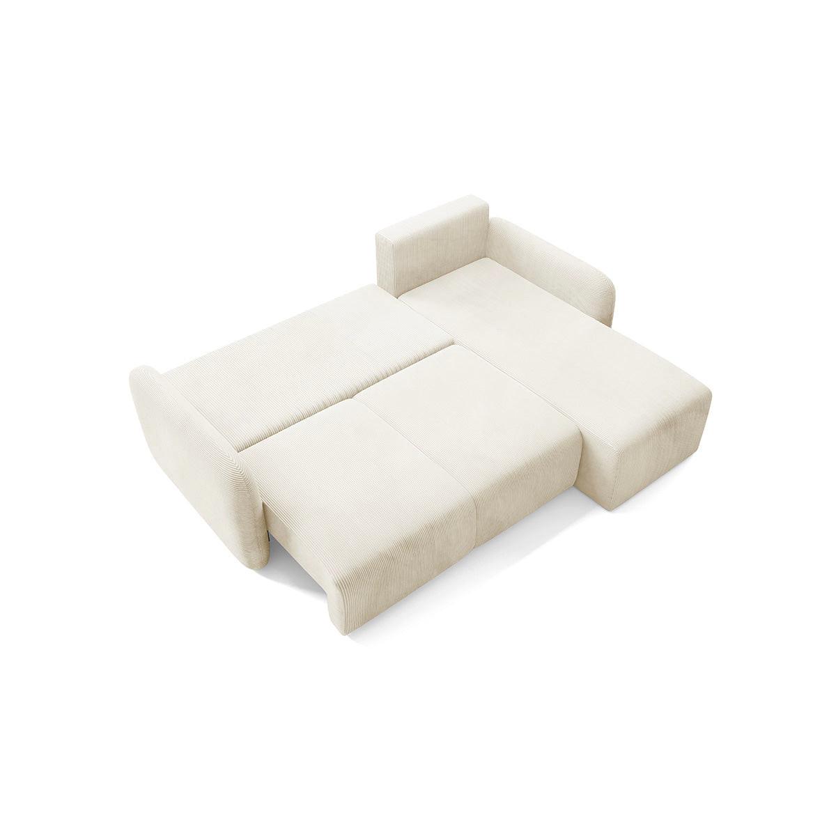 ECKSOFA Dora 3 Sitzplätze Beige - Beige, Holz (245/185cm) - Petits-meubles