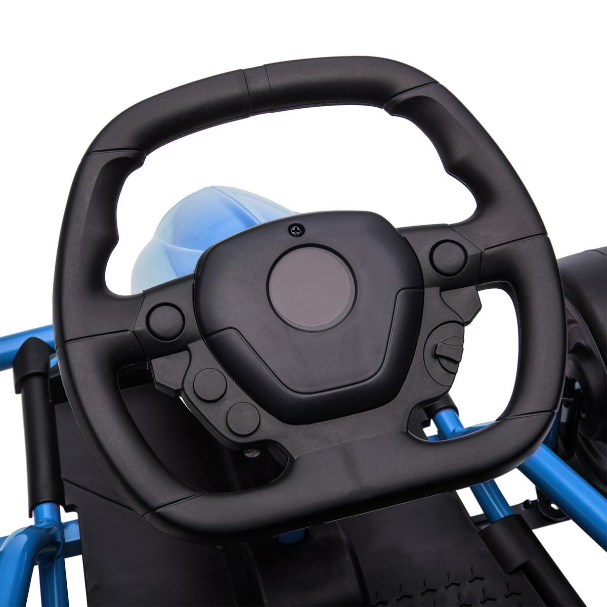 KINDER Elektro Gokart - Blau, Metall (115/77/54cm) - HOMCOM