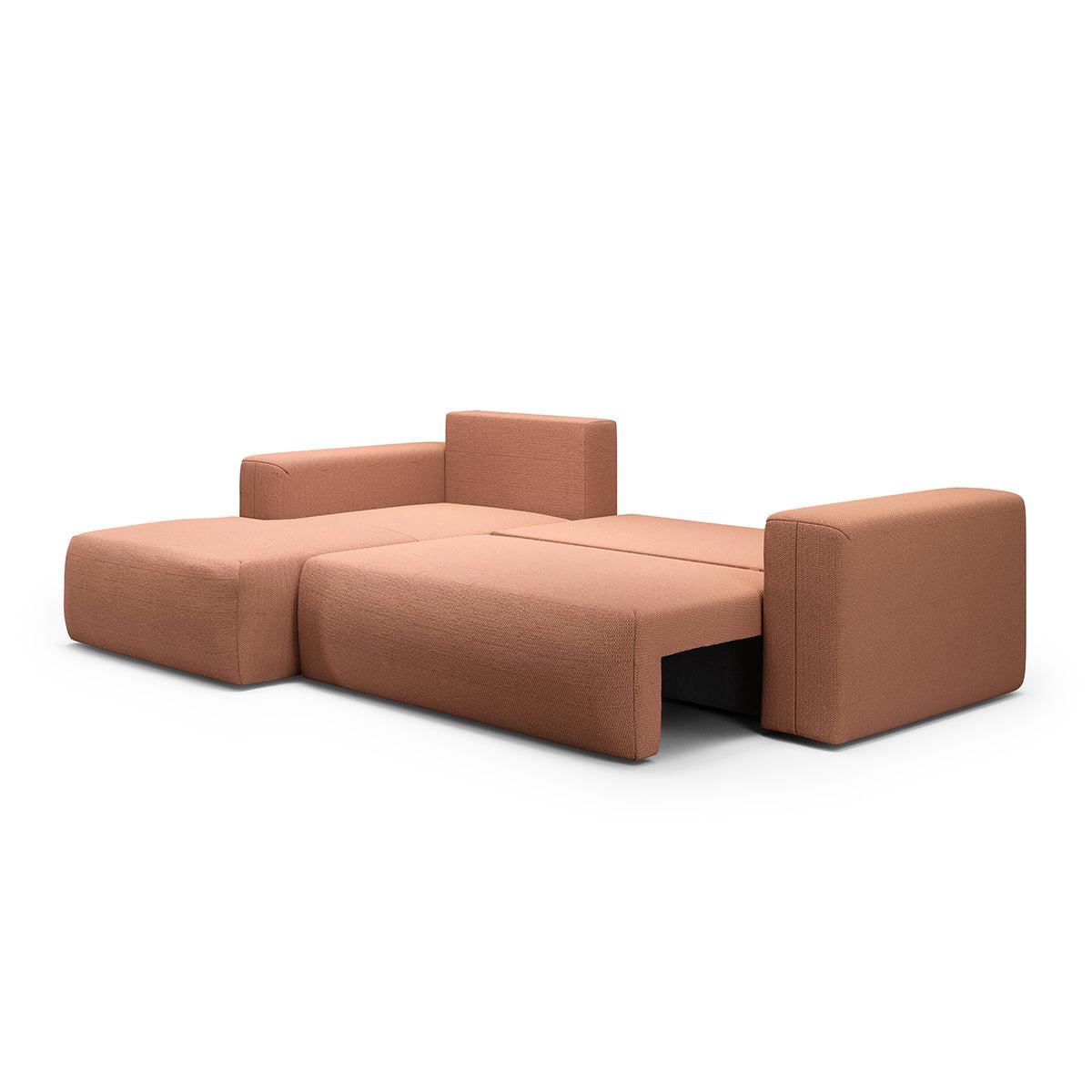 ECKSOFA Bliss 3 Sitzplätze Kupfer - Kupferfarben, Holz (268/163cm) - Petits-meubles
