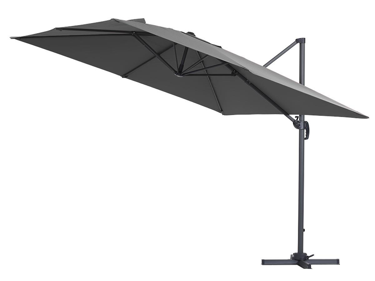 SONNENSCHIRM sun 3 Grau - Grau, Metall (300/300cm) - Habitat Garten