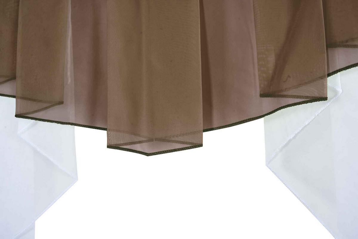 SCHEIBENGARDINE MEIßEN 100x100 cm Taupe - Taupe, Textil (100/100cm) - Gardinenbox